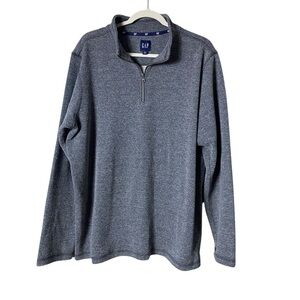 Gap Men’s Henley Sweater Size XL Zip‎ Preppy Cozy Lightweight Minimalist …